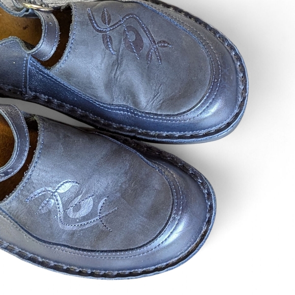 Naot Camila Leather Mary Jane Slip-On Sandals Navy Blue Sz 39 US 8 - Picture 5 of 13